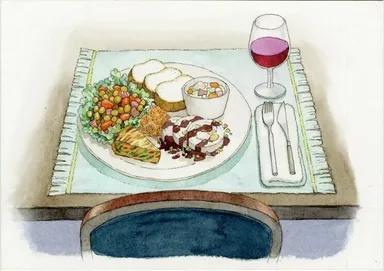 絵本の挿絵(ワンプレート料理)