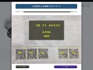 車検証スキャン画面