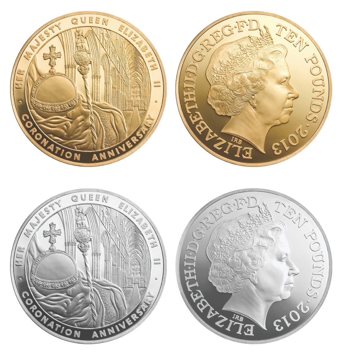 シリーズ最大となる純金1キロのコインも登場 女王エリザベス2世戴冠60