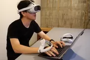 VRでの空間コンピューティング時に、マウス・タイピン操作が一緒にできる