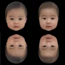 赤ちゃん顔の「かわいさ」は、上下を逆さにしても同じように知覚できる。