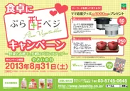 「ぷら酢ベジ」キャンペーン店頭ツールのイメージ