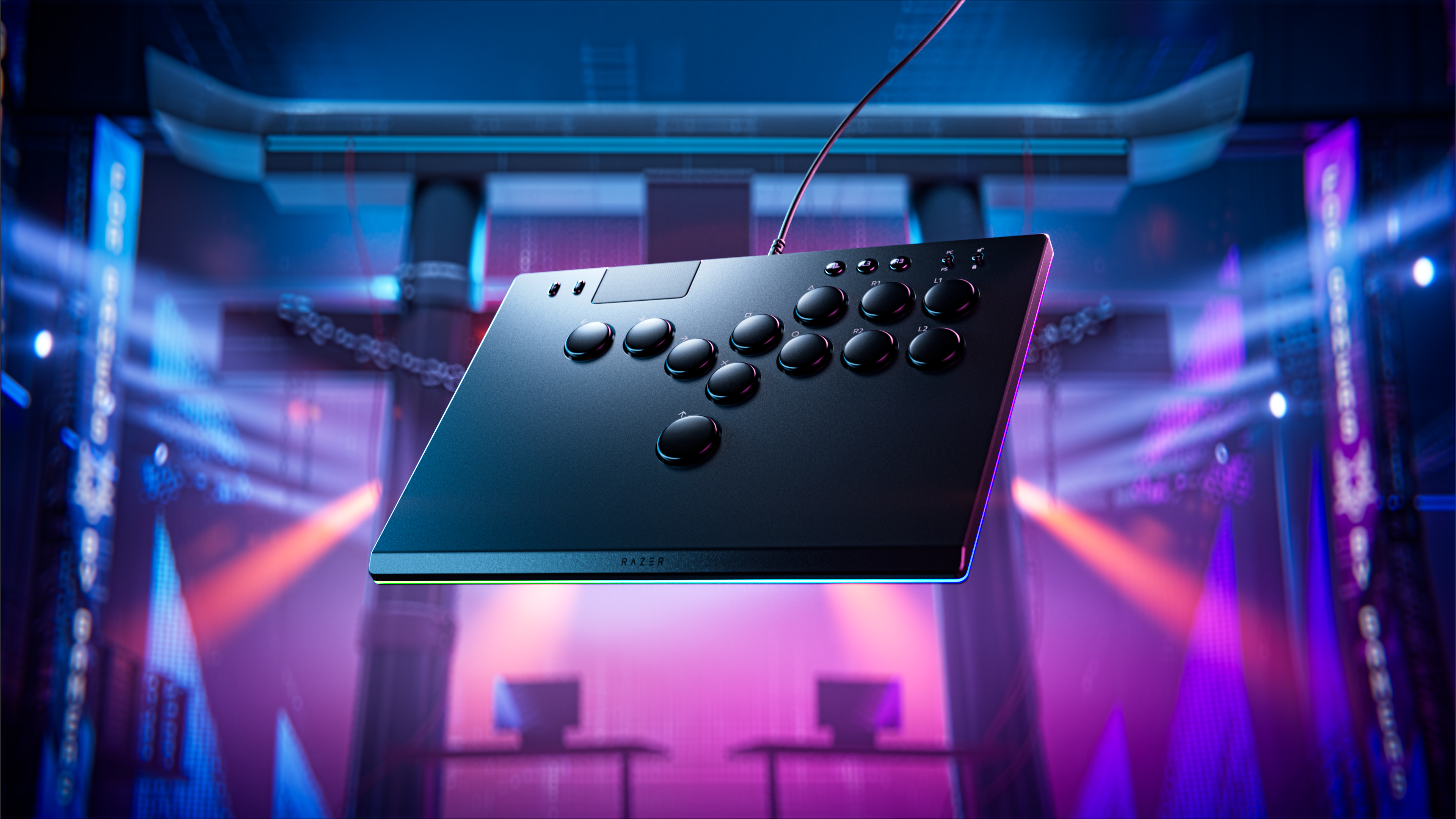 Razer初のレバーレスタイプのアーケードコントローラー「Razer Kitsune
