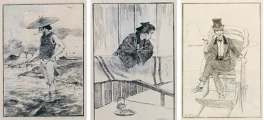 Photo.17 ビゴー　『おはよ』　明治16年(1883)　たばこと塩の博物館蔵