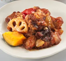 黒酢×甘酒「鶏肉の黒酢あんかけ」