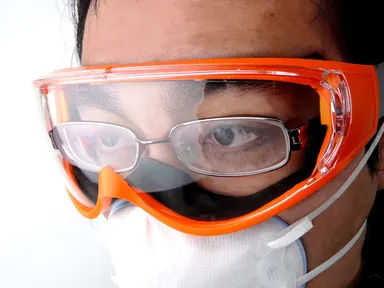 眼鏡と併用可能なゴーグル