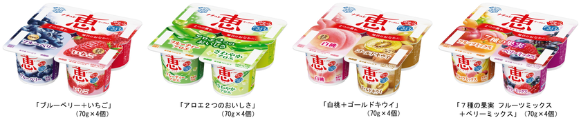 現代日本人のおなかを研究して選んだ２つの菌を、毎日のおなかに。
「ナチュレ 恵 megumi フルーツヨーグルト」シリーズ