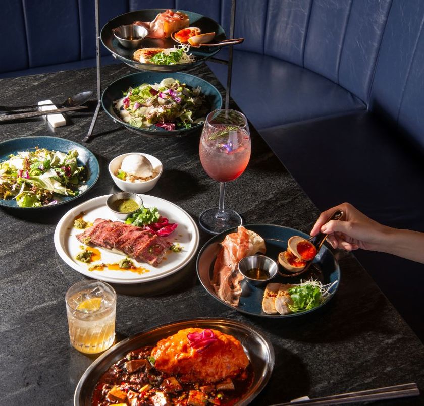 「近鉄百貨店」×「近大生起業家 すするか、すすらんか。」×「近大 近の鶏卵」
“3近コラボセットメニュー”
「ベビーフェイス　スカイテラス あべのハルカス店」で提供開始

