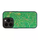 FLASH Paris回路地図 iPhone 15 Proケース　緑