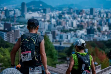 コースからは120万都市広島を一望できる