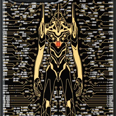 FLASH EVA01 基板アート iPhone 15Pro Maxケース　ズーム