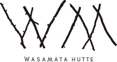WASAMATAHUTTEロゴ黒