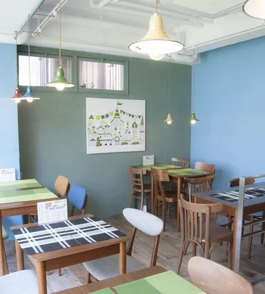 北欧を感じさせる店内