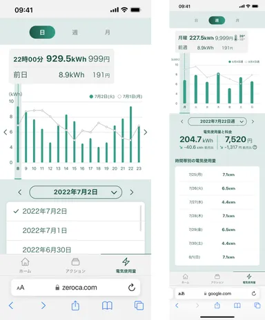 みえるデンキ機能