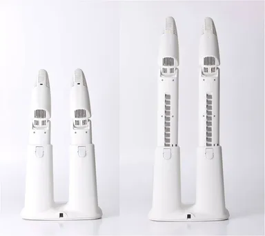 靴の種類によってアームの長さを調整