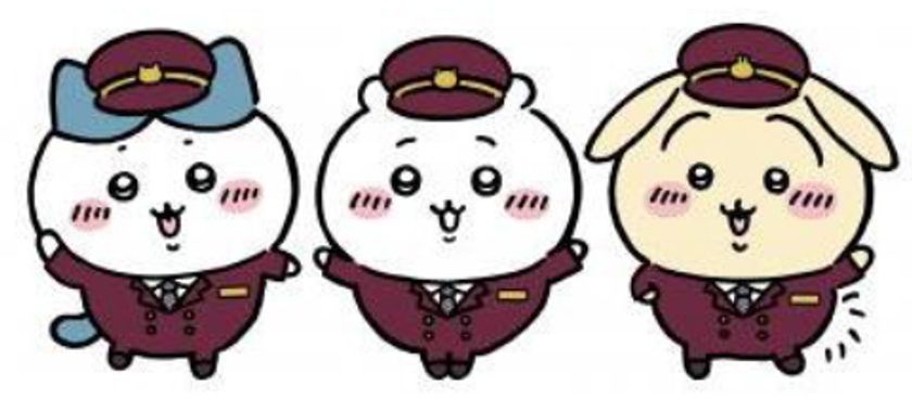 CHIIKAWA × HANKYU コラボレーション企画
人気キャラクター「ちいかわ」の装飾バスが
10月26日（木）運行開始！