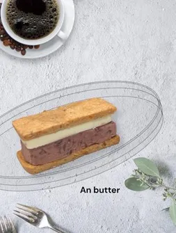 ポルボロンバターサンド　十勝産つぶあんバター