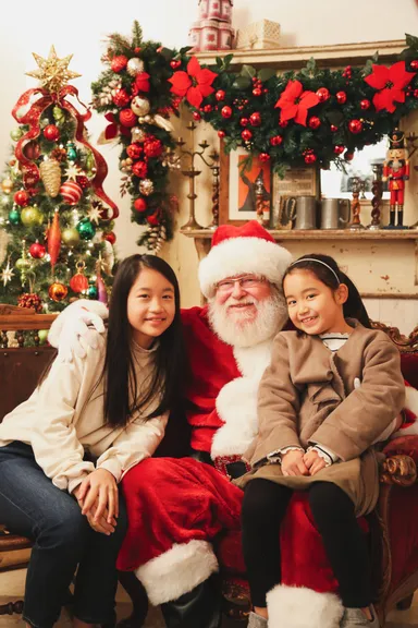 【サンタクロースと記念撮影】