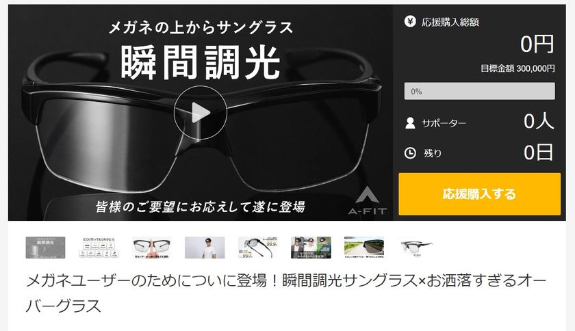 A-FIT 瞬間調光オーバーサングラス A-FIT FLASH AF-OS21P