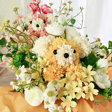 花テディベア講座 by SmileBear～花ベアの森～