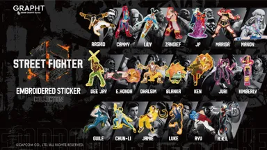 STREET FIGHTER 6 EMBROIDERED STICKER COLLECTION