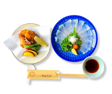 人気No1メニューのセット(てっさ＆唐揚げ)