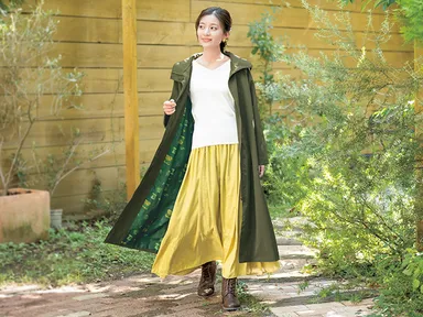 スナフキンコートモデルカット2