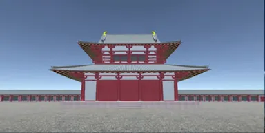 飛鳥寺のＶＲ映像（イメージ）