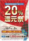 名古屋駅新幹線地下街エスカ「20％還元祭」