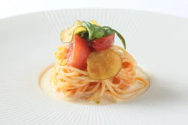 フルーツトマトの冷製フェデリーニ