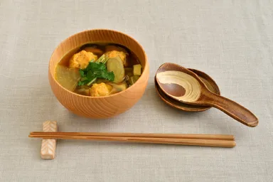 鮭つみれ汁 カレー風味