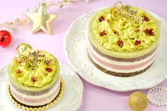 ピスタチオのクリスマスリースケーキグルテンフリー 