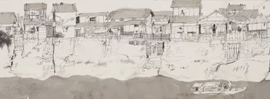 堂本印象「浪速港涯絵巻」1912年　京都府立堂本印象美術館蔵