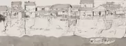堂本印象「浪速港涯絵巻」1912年　京都府立堂本印象美術館蔵