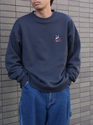 裏起毛ワンポイント刺繍スウェット ソックスセット着用B