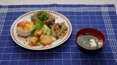 優勝作品　「笑顔しっかり、元気な朝ごはん」