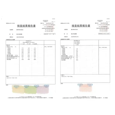 検査結果報告書