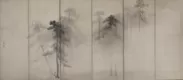 国宝　松林図屏風(左隻)