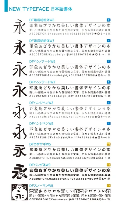 2013DynaFont新書体見本2