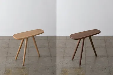 (サイドテーブル)オークモデルとウォルナットモデル