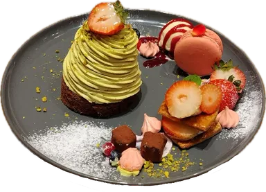 ピスタチオのモンブラン（ドリンク付）