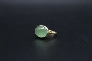 糸魚川翡翠リング・菊覗(表)