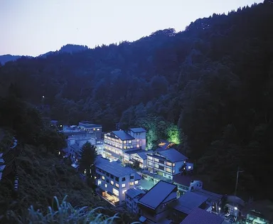 松之山温泉街の様子