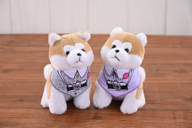 ハチふるぬいぐるみ(グレー／パープル)