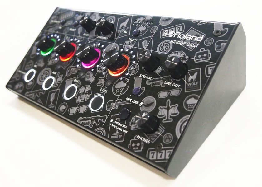 オレビバコラボ　Roland BRIDGE CAST ローランド、配信者「オレビバ!」コラボのゲーミングミキサー