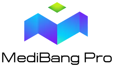 MediBang Pro 縦ロゴ(黒)