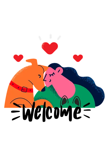 わんこウェルカムエリアマーク