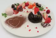 バレンタイン チョコレートムースプレート （ドリンクつき）