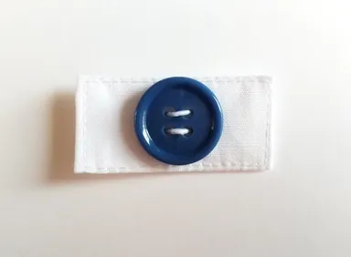 ボタン1個ブルー