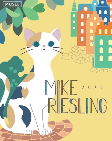 三毛猫のミケがラベル